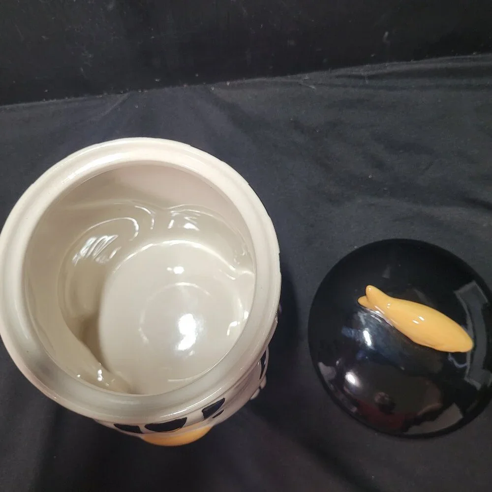 Share Home Accents Ceramic Cat with Goldfish Treat Jar Canister 8